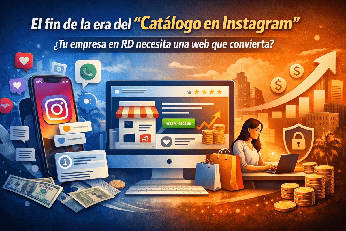 Imagen de portada: Más que un Instagram: Por qué tu negocio en RD necesita una web de alto rendimiento en 2026