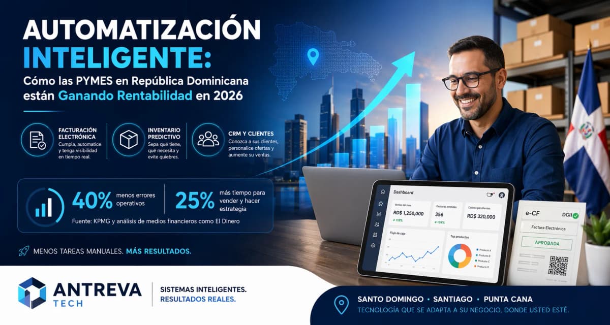 Imagen de portada: Automatización Inteligente: Cómo las PYMES en República Dominicana están Ganando Rentabilidad en 2026