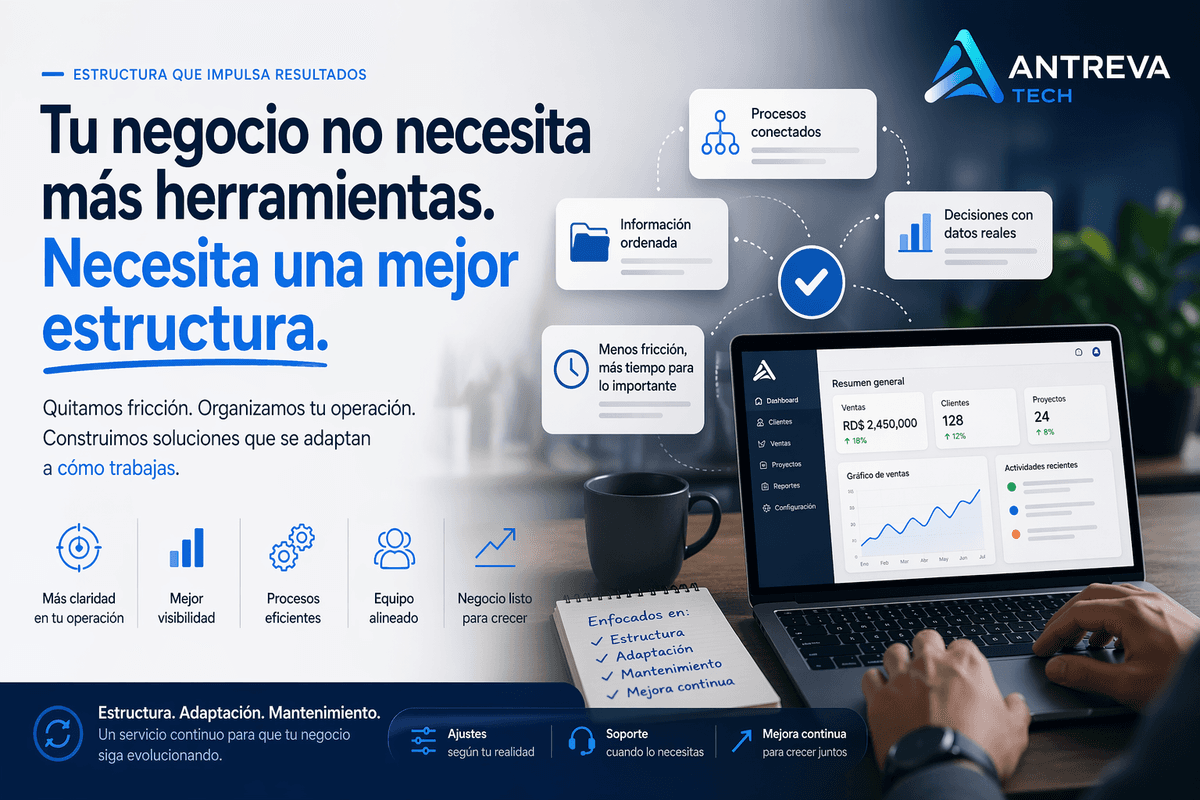 Imagen de portada: Por qué muchas empresas en RD no tienen un problema de ventas, sino de estructura