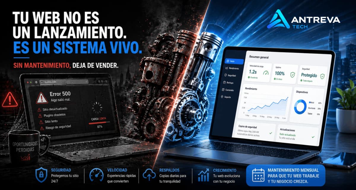 Imagen de portada: ¿Tu página web es un adorno o una herramienta? Por qué el "lanzar y olvidar" está matando negocios en RD