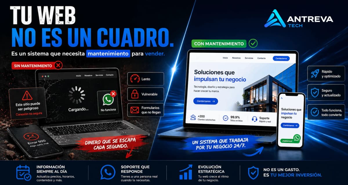 Imagen de portada: El peligro del "Bulto" Digital: Por qué un sitio estático es un riesgo para tu negocio en RD