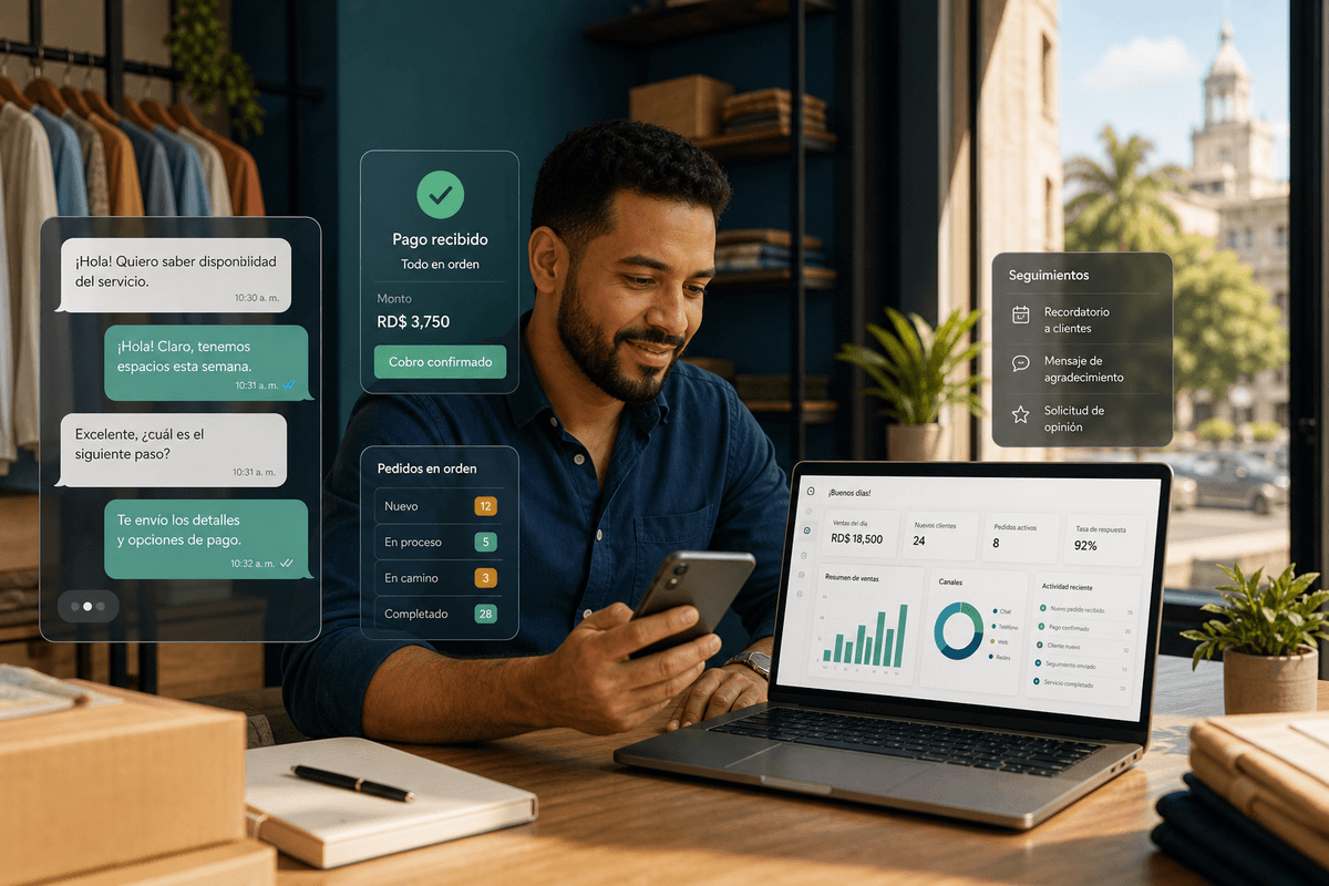 Imagen de portada: Cobrar por WhatsApp sin perder el control: guía práctica para negocios dominicanos