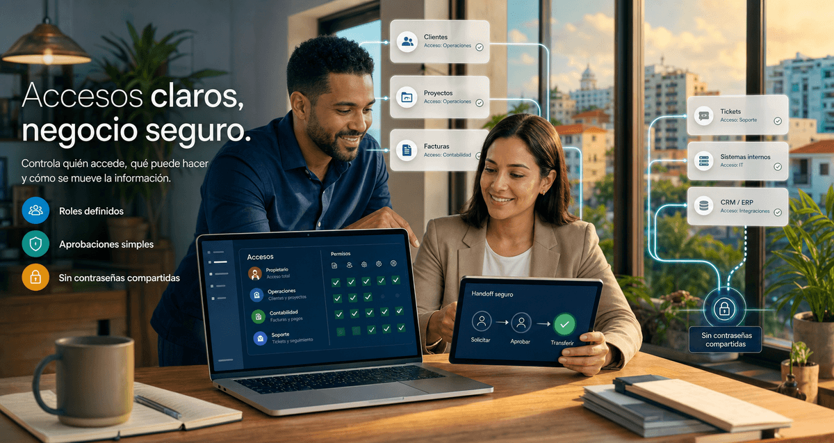 Imagen de portada: Accesos claros: deja de compartir contraseñas en tu negocio